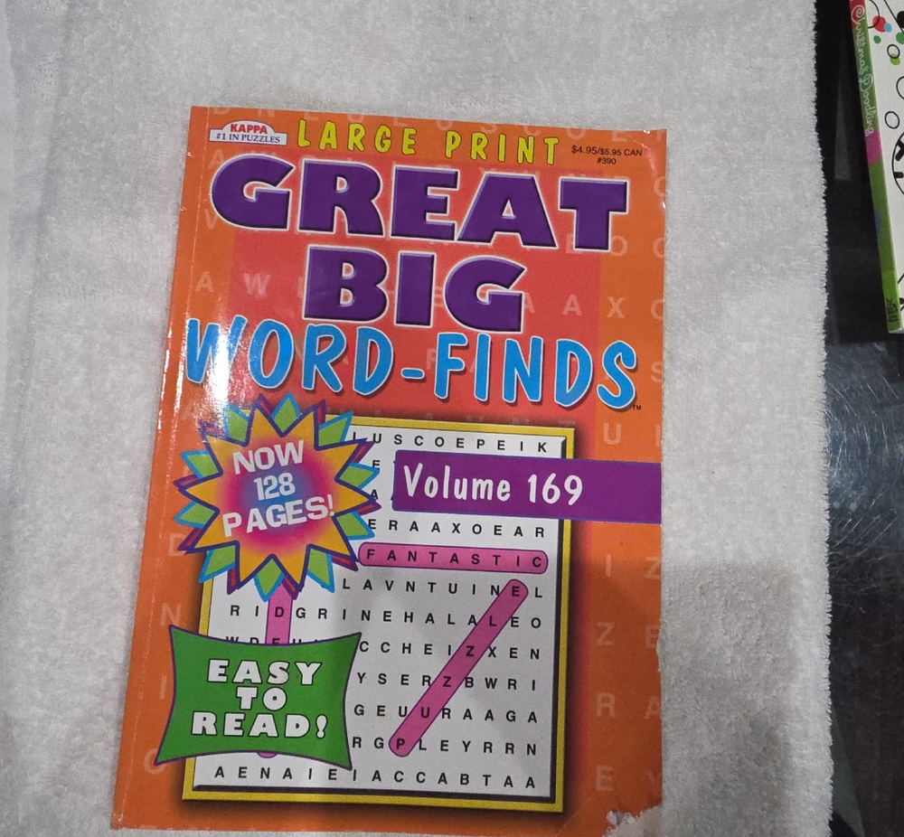 Kappa Orange Puzzle Book with Purple and Blue Accent